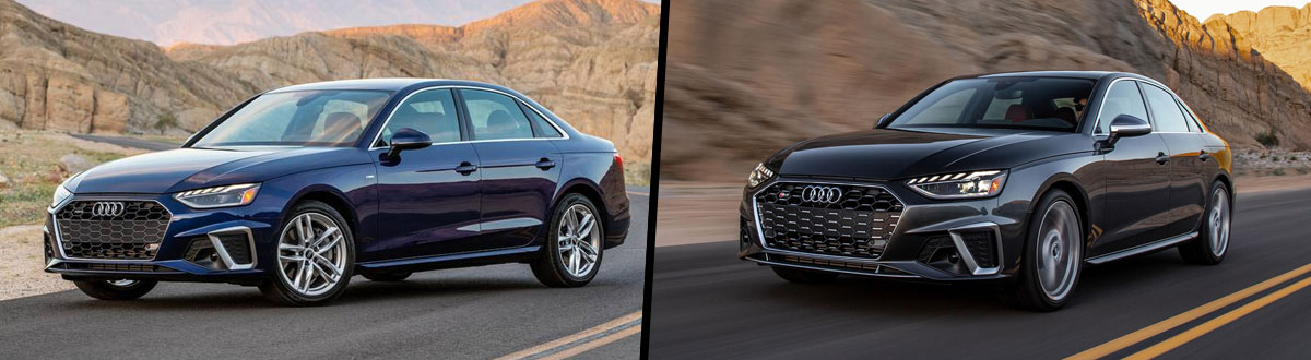 2021 Audi A4 vs 2021 Audi S4