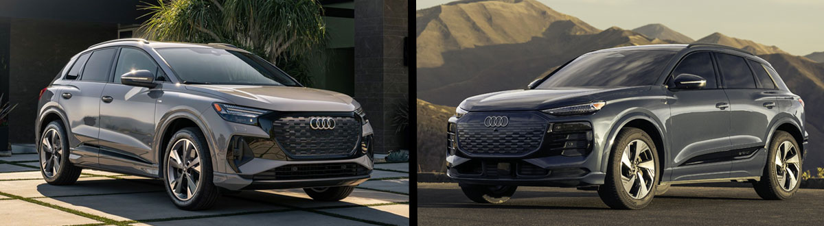 2025 Audi Q4 e-tron vs 2025 Audi Q6 e-tron