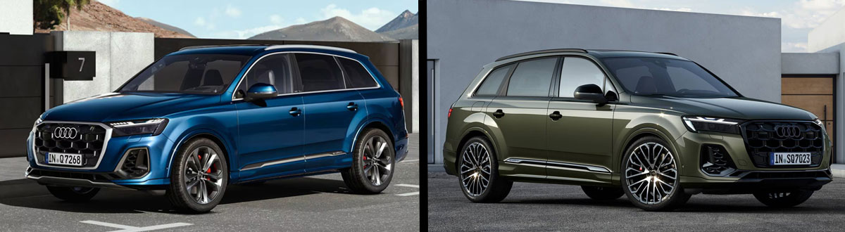 2025 Audi Q7 vs 2025 Audi SQ7