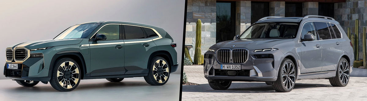 2023 BMW XM vs 2023 BMW X7
