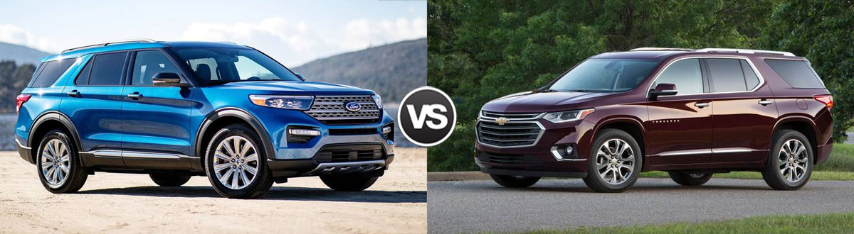 2020 Ford Explorer vs 2020 Chevy Traverse