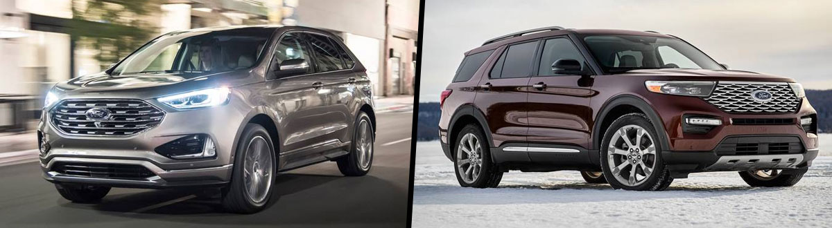 2020 Ford Edge vs 2020 Ford Explorer