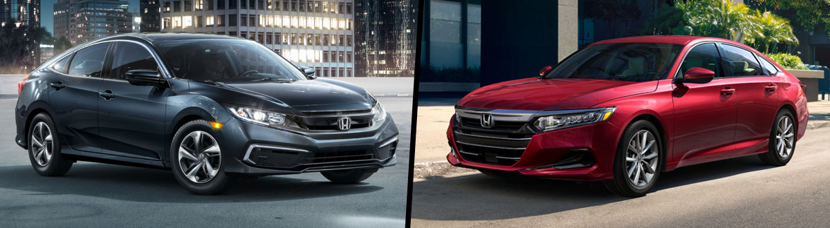 2021 Honda Civic vs 2021 Honda Accord