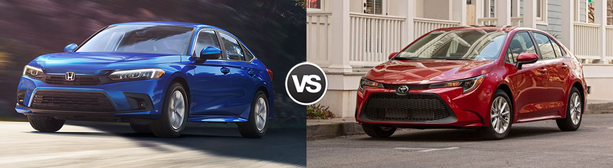 2022 Honda Civic vs 2022 Toyota Corolla