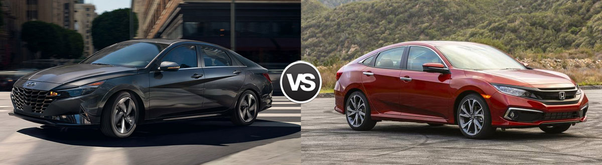 2021 Hyundai Elantra vs 2021 Honda Civic