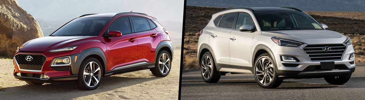 2021 Hyundai Kona vs 2021 Hyundai Tucson