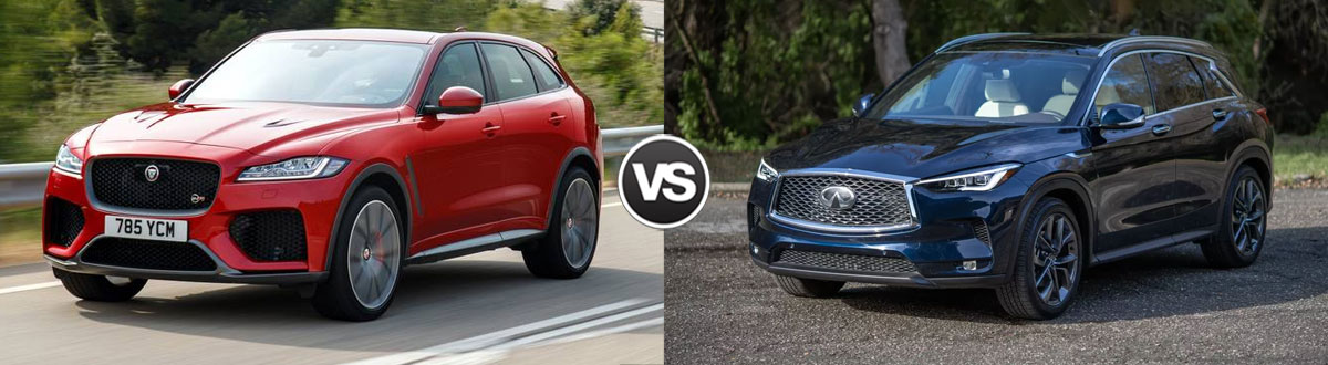 2020 Jaguar F-PACE vs 2020 INFINITI QX50