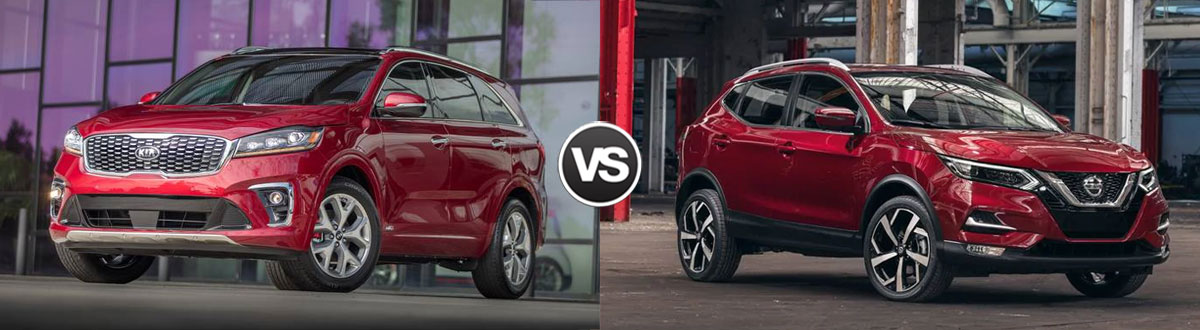 2020 Kia Sorento vs 2020 Nissan Rogue Sport