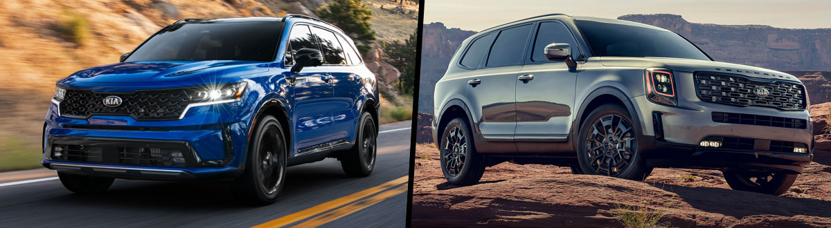 2021 Kia Sorento vs 2021 Kia Telluride