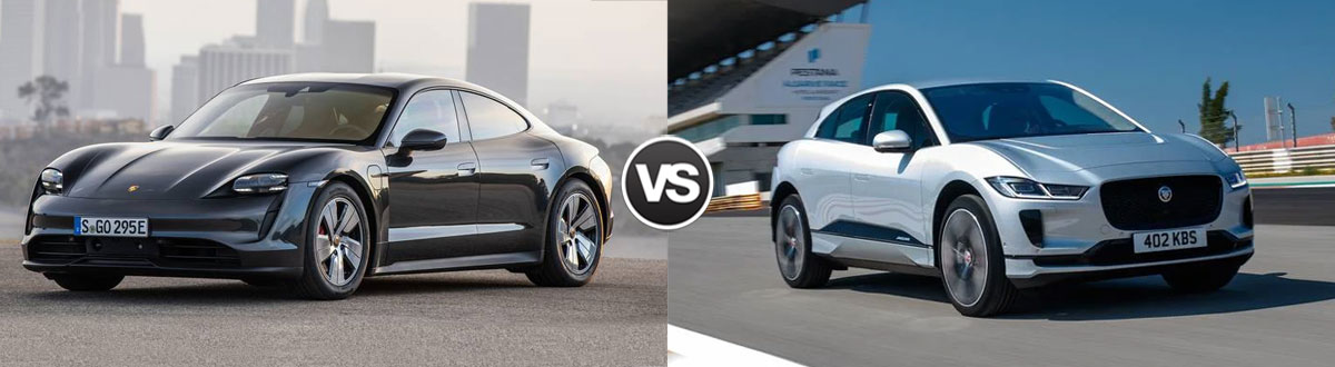 2020 Porsche Taycan vs 2020 Jaguar I-PACE