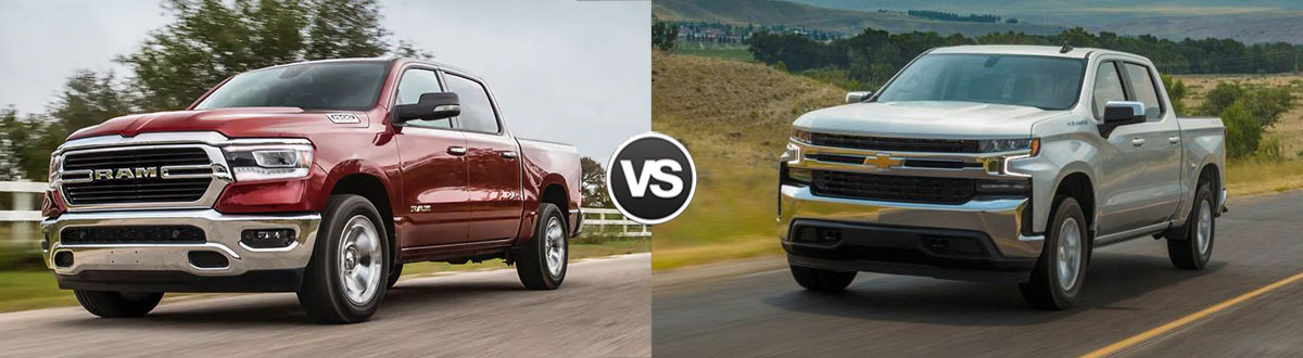 2020 RAM 1500 Big Horn Crew Cab vs 2020 Chevy Silverado 1500 Crew Cab LT