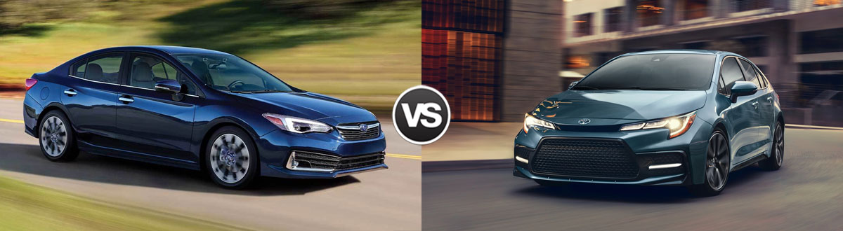 2020 Subaru Impreza vs 2020 Toyota Corolla