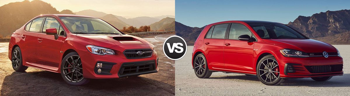 2021 Subaru WRX vs 2021 Volkswagen Golf GTI