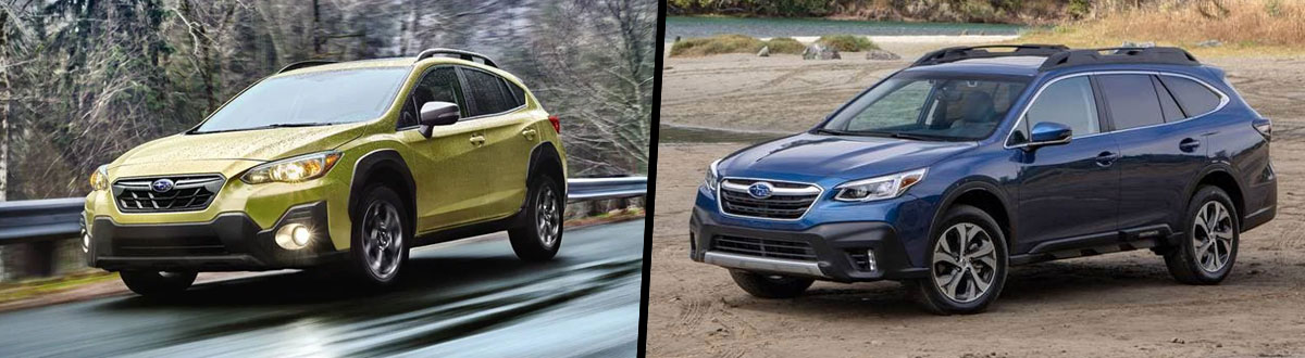 2021 Subaru Crosstrek vs 2021 Subaru Outback