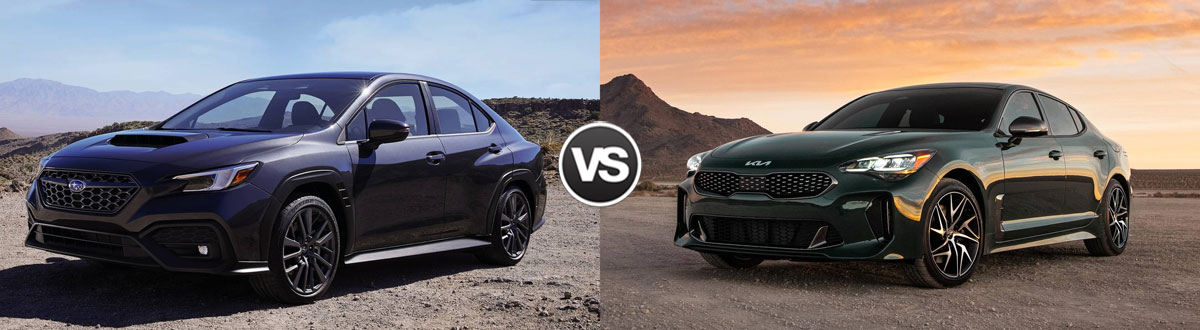 2022 Subaru WRX vs 2022 Kia Stinger