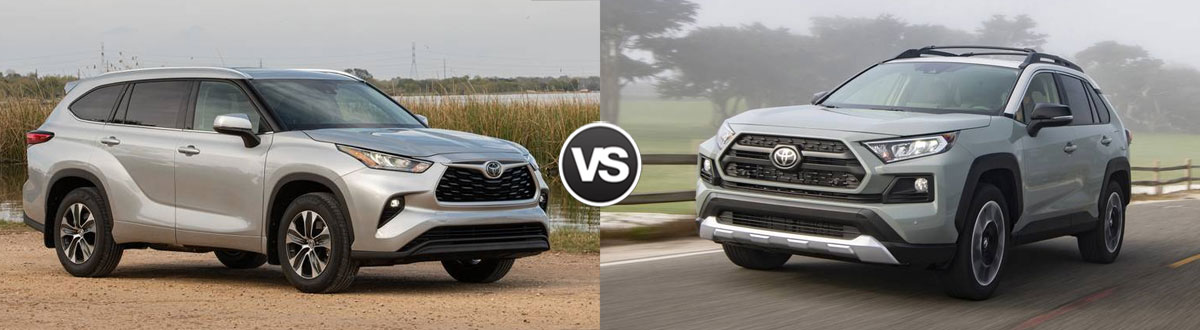 2020 Toyota Highlander vs 2020 Toyota RAV4