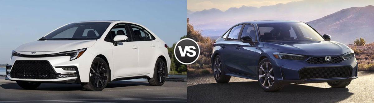 2025 Toyota Corolla vs 2025 Honda Civic