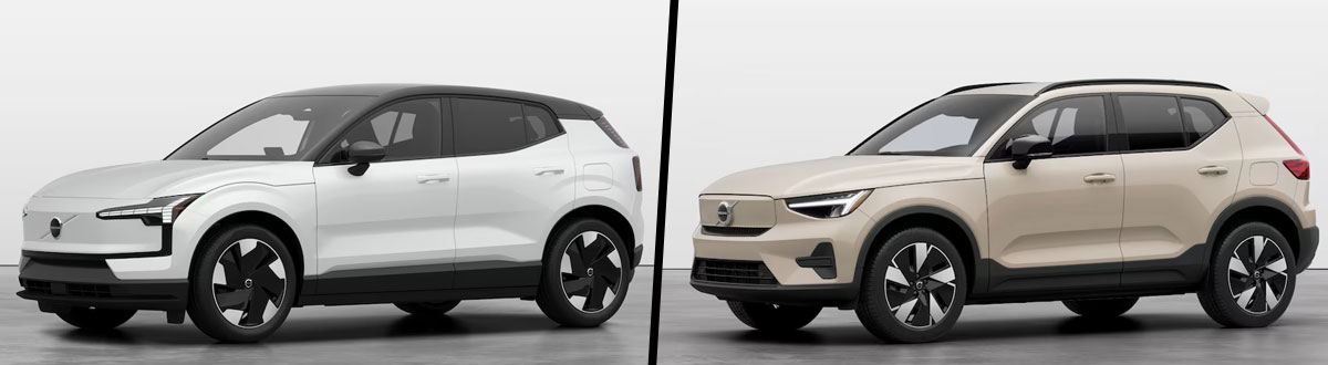 2025 Volvo EX30 vs 2025 Volvo EX40