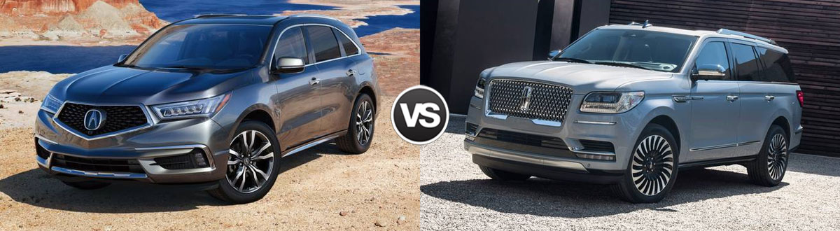 2020 Acura MDX vs 2020 Lincoln Navigator