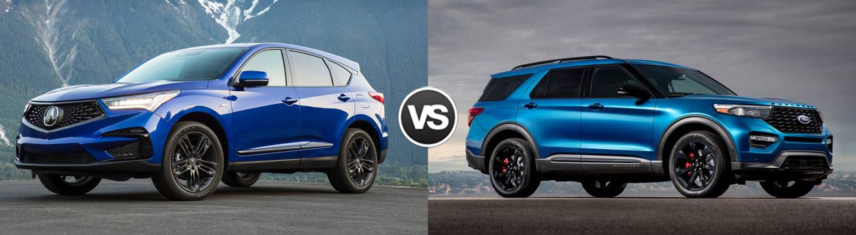 2020 Acura RDX vs 2020 Ford Explorer
