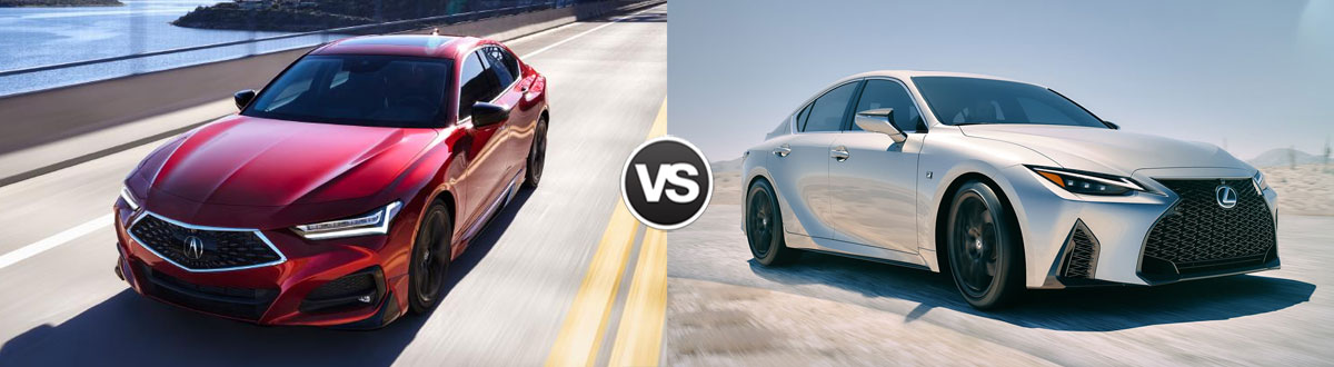 Compare 2021 Acura TLX vs 2021 Lexus IS