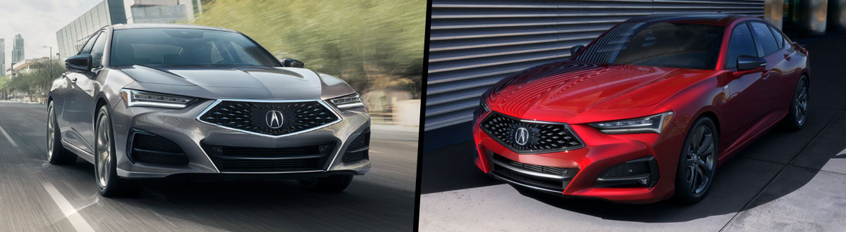 2021 Acura TLX with Technology Package vs 2021 Acura TLX with A-Spec® Package