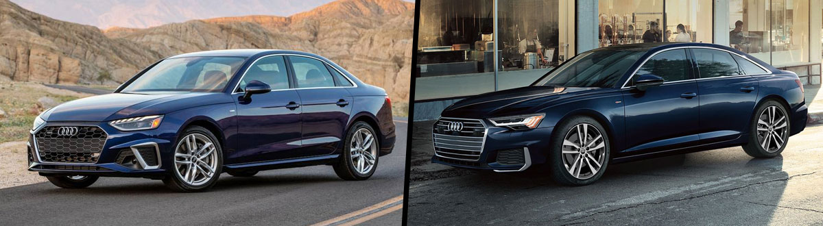 Audi A4 vs A6 side-by-side comparison