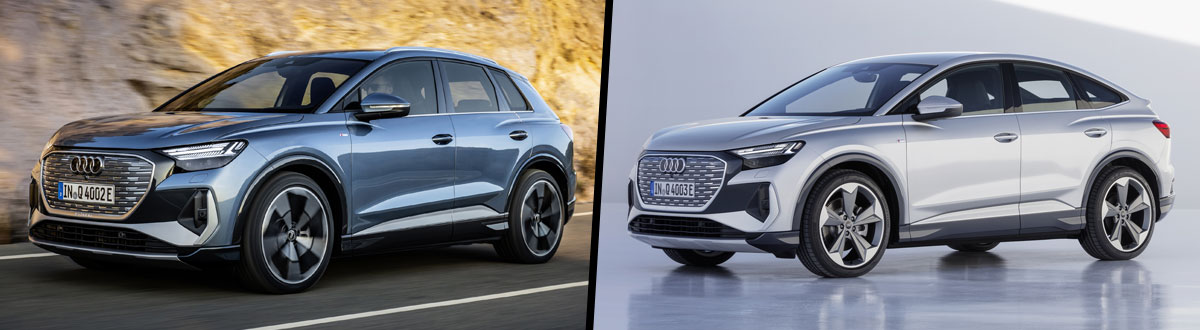 Aan het leren West speling 2022 Audi Q4 e-tron vs Q4 Sportback e-tron | Audi Rockville | Rockville, MD