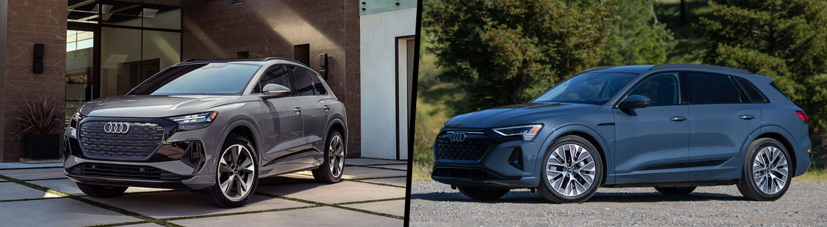 2023 Audi Q4 e-tron vs 2024 Audi Q8 e-tron