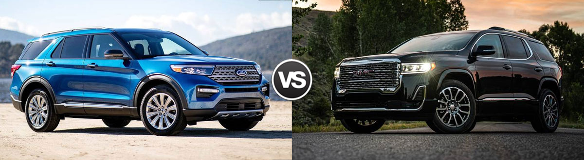 2020 Ford Explorer vs 2020 GMC Acadia