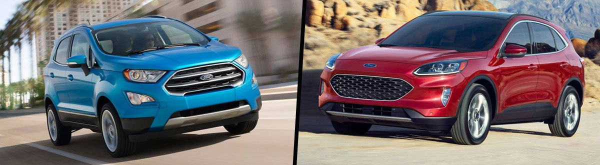 2020 Ford EcoSport vs 2020 Ford Escape