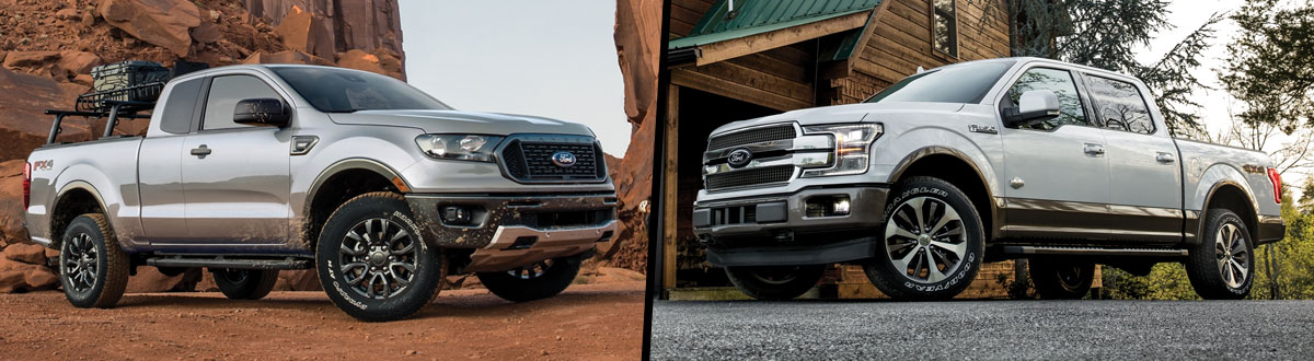 Compare 2020 Ford Ranger vs. 2020 Ford F-150 | Fort Mill SC