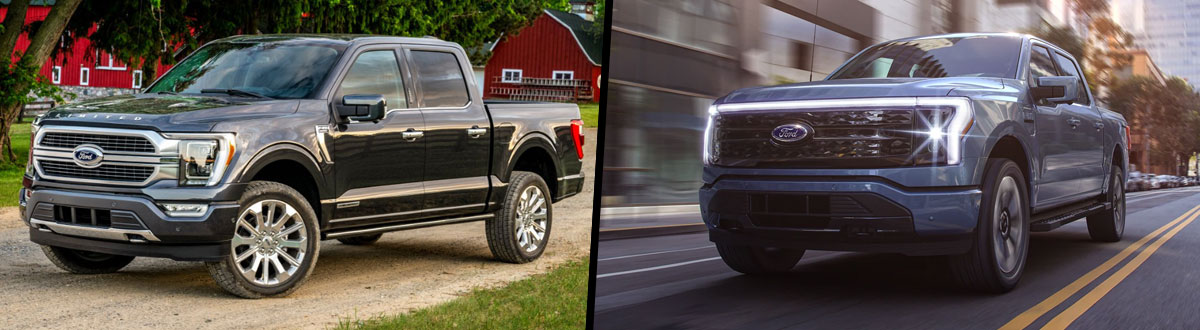 2021 Ford F-150 vs 2022 Ford F-150 Lightning