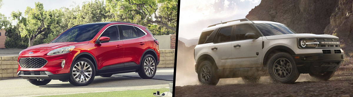 2022 Ford Escape vs 2022 Ford Bronco Sport