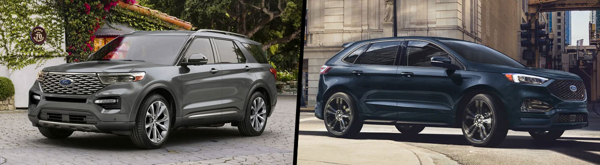 2022 Ford Explorer vs 2022 Ford Edge