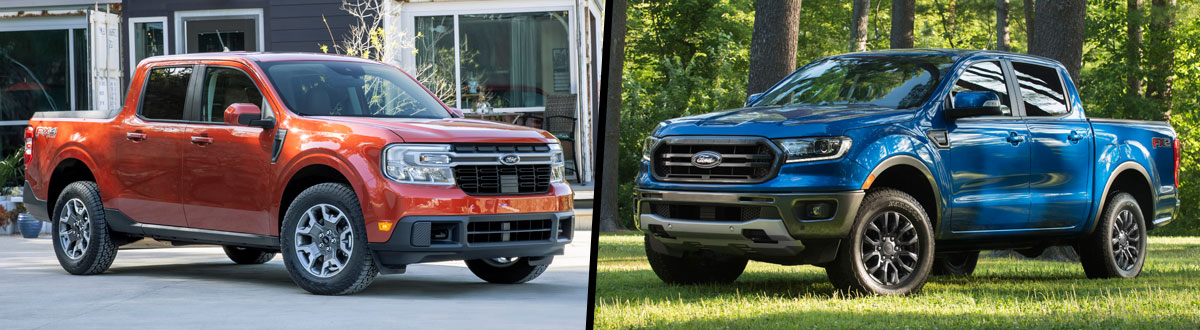 2022 Ford Maverick vs 2021 Ford Ranger