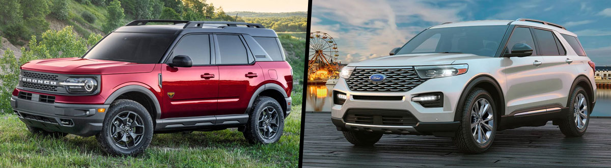 2023 Ford Bronco Sport vs 2023 Ford Explorer