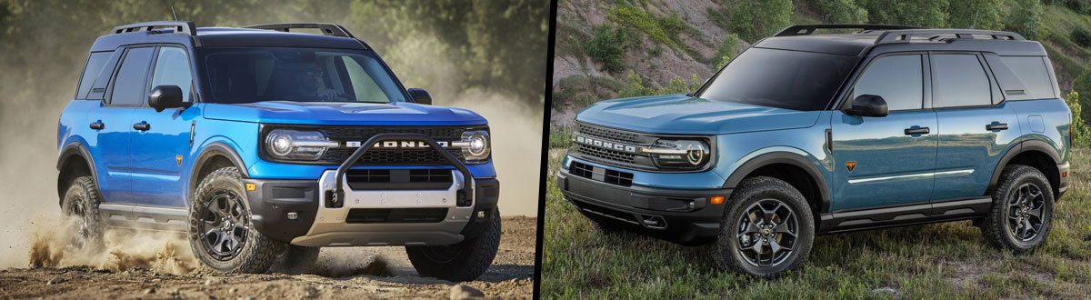 2025 Ford Bronco Sport vs 2024 Ford Bronco Sport
