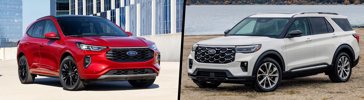 2026 Ford Escape vs 2026 Ford Explorer