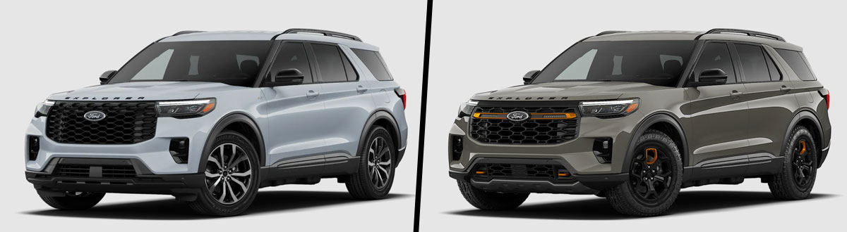 2026 Ford Explorer ST-Line vs 2026 Ford Explorer Tremor
