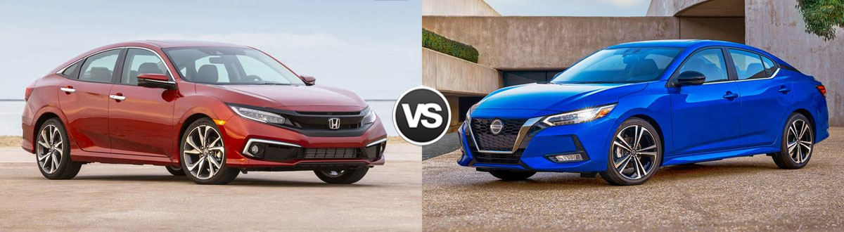 2020 Honda Civic vs 2020 Nissan Sentra