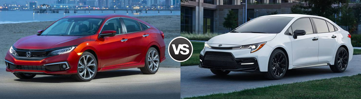 2020 Honda Civic vs 2020 Toyota Corolla
