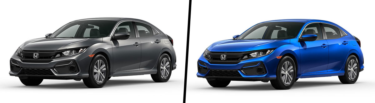 2021 Honda Civic Hatchback vs 2020 Honda Civic Hatchback