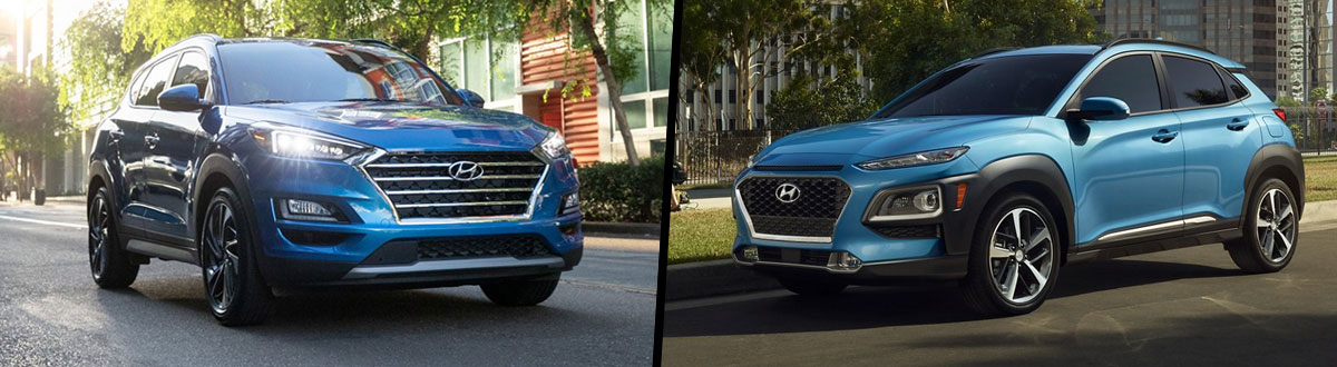 Compare 2021 Hyundai Tucson vs. 2021 Hyundai Kona  Memphis TN