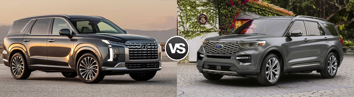 Compare 2024 Hyundai Palisade vs 2024 Ford Explorer | Cartersville GA