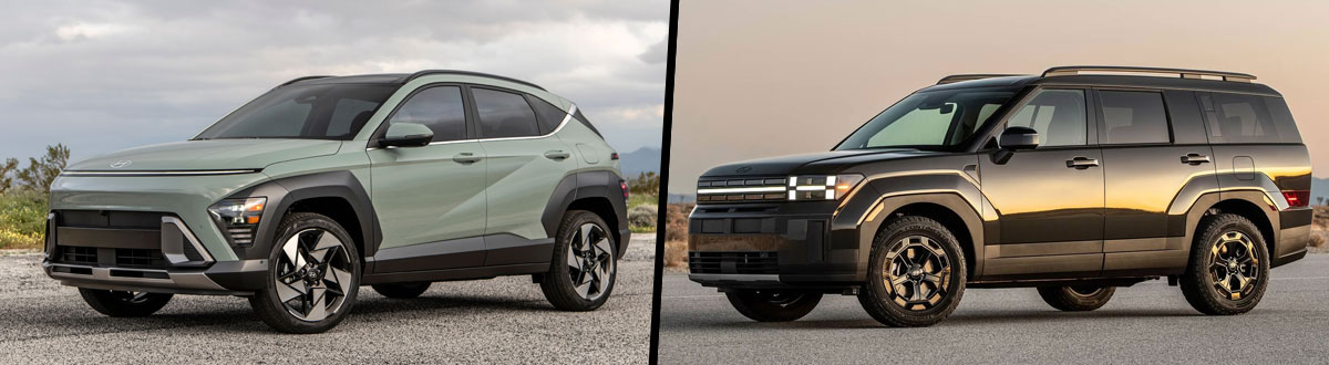 2024 Hyundai Kona vs 2024 Hyundai Santa Fe