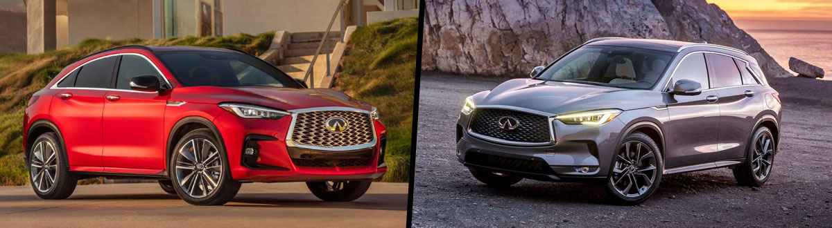 2022 INFINITI QX55 vs 2021 INFINITI QX50