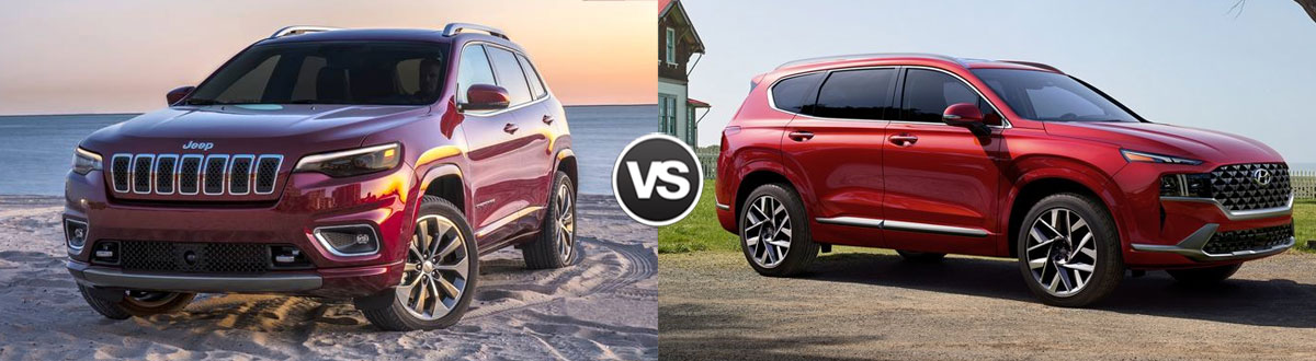 2021 Jeep Cherokee vs 2021 Hyundai Santa Fe