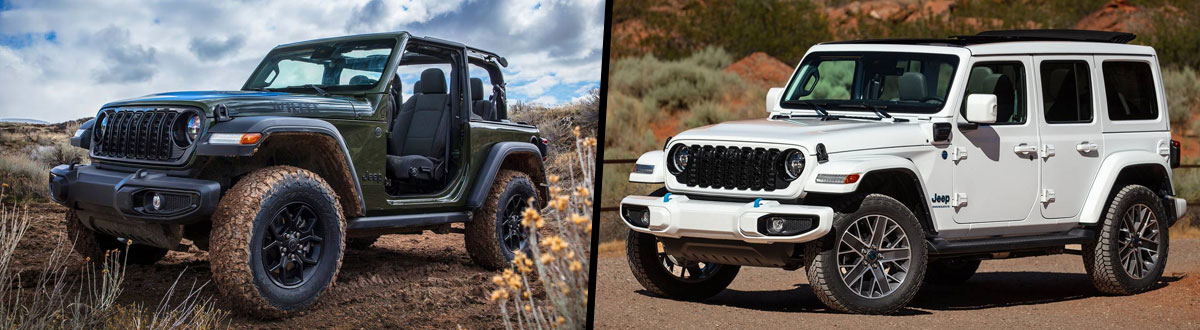 2024 Jeep Wrangler vs 2024 Jeep Wrangler 4xe