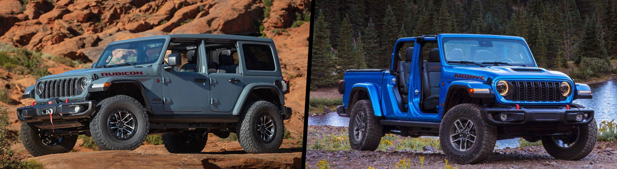 2026 Jeep Wrangler vs 2026 Jeep Gladiator